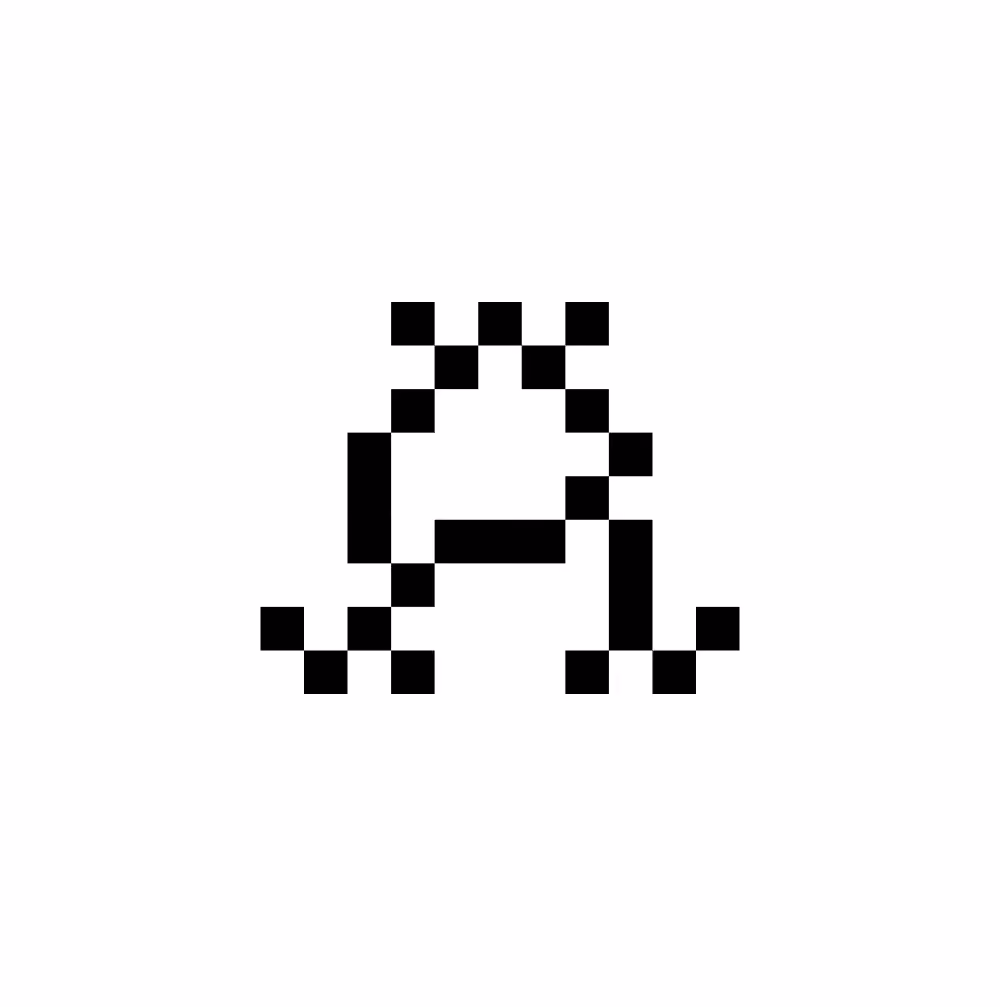 LazyType Font - Letter A in Rickie