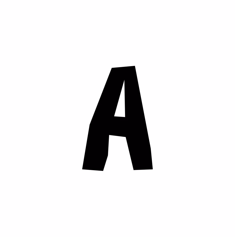 LazyType Font - Letter A in Milton