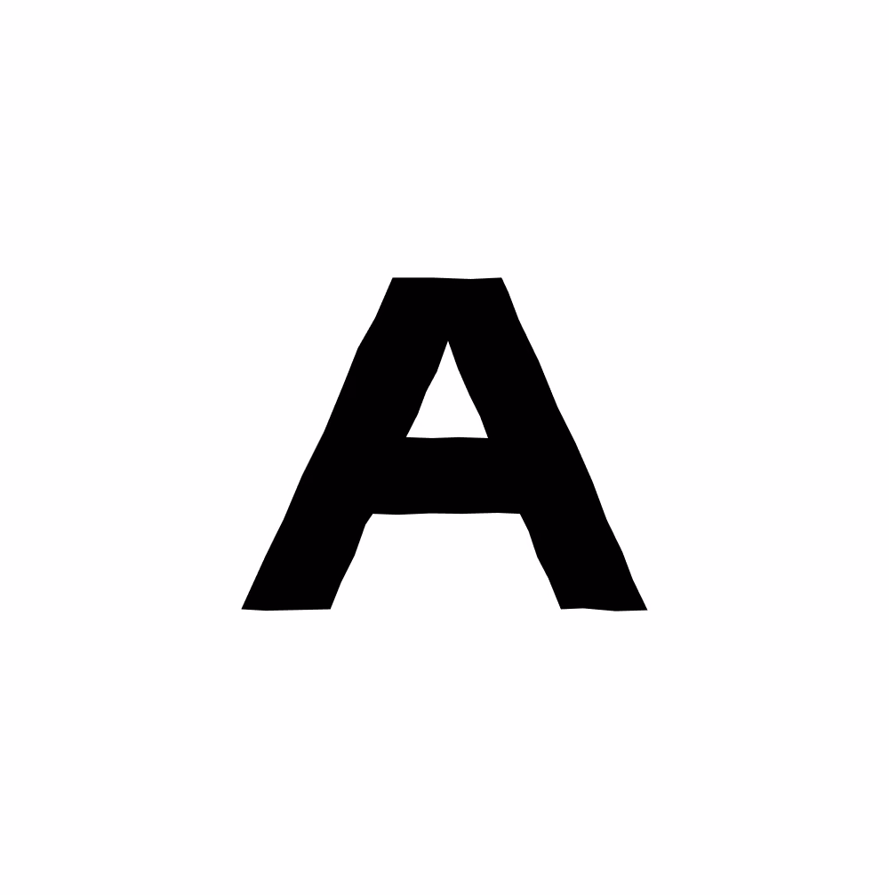 LazyType Font - Letter A in Terry