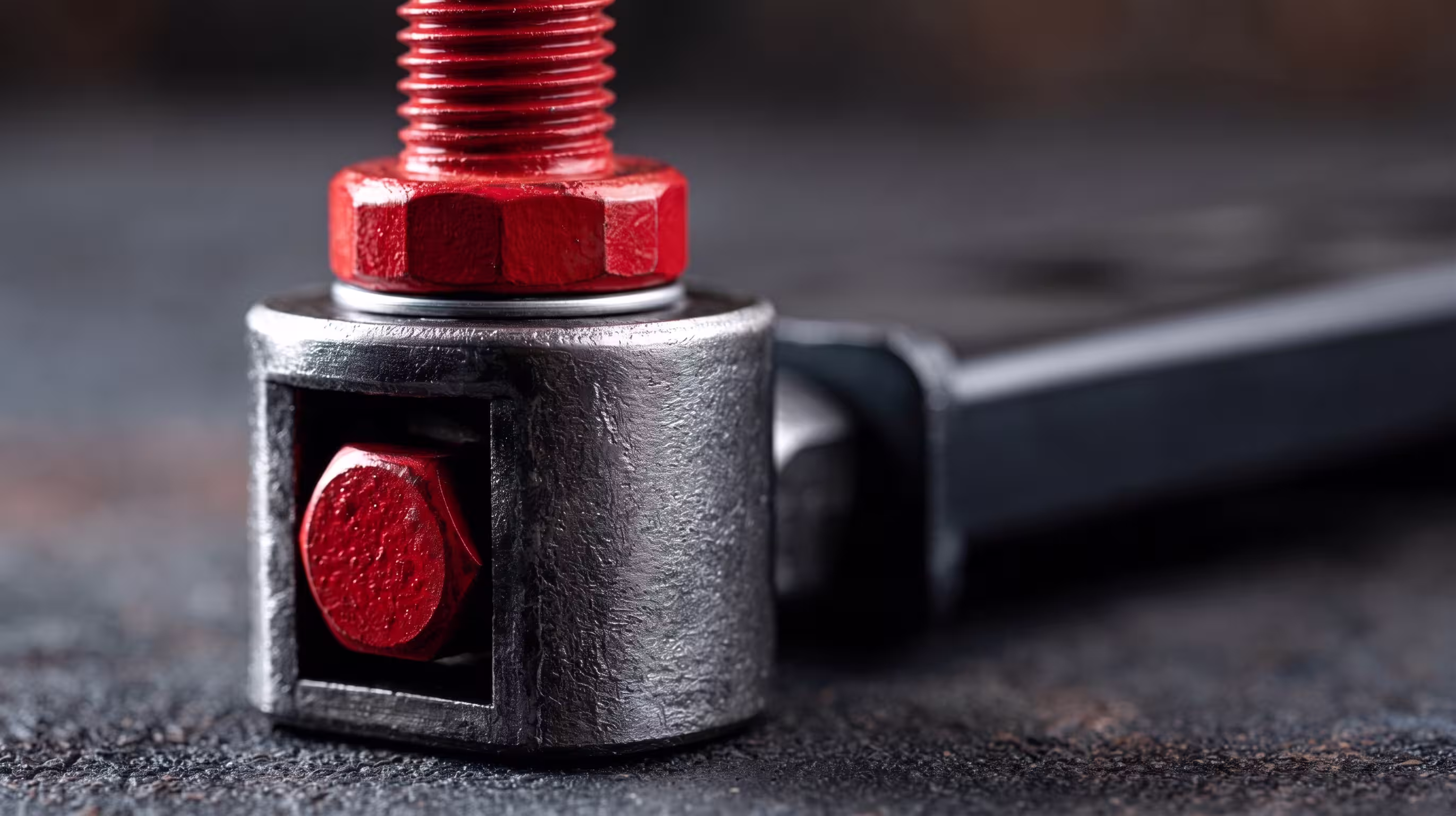 a red wrench