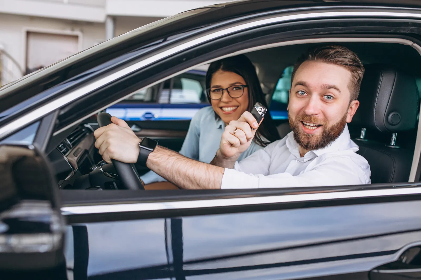 Family buying a car and handling the registration with A&C