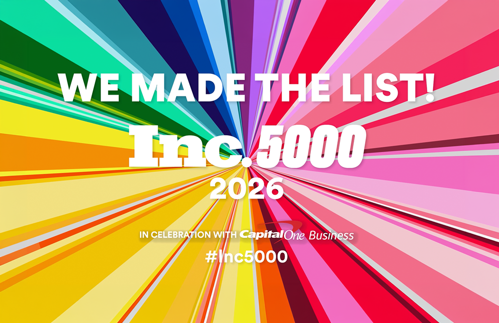 We made the list - Inc. 5000 2026 announcement graphic