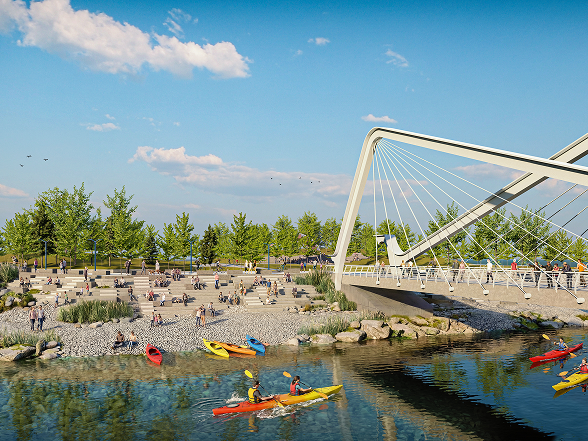 Pedestrian Bridge at Lakeview Village