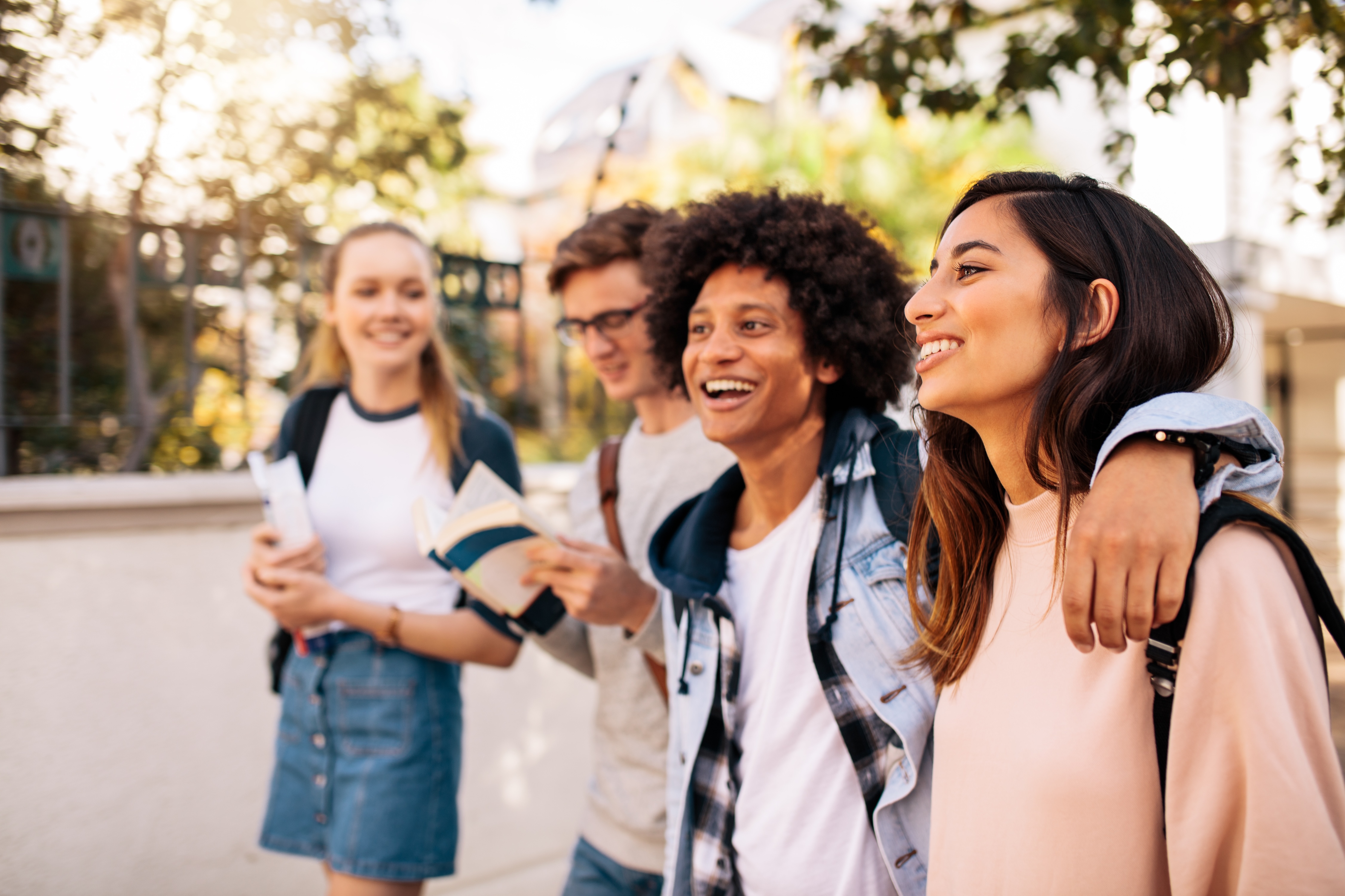 Group of students stock image