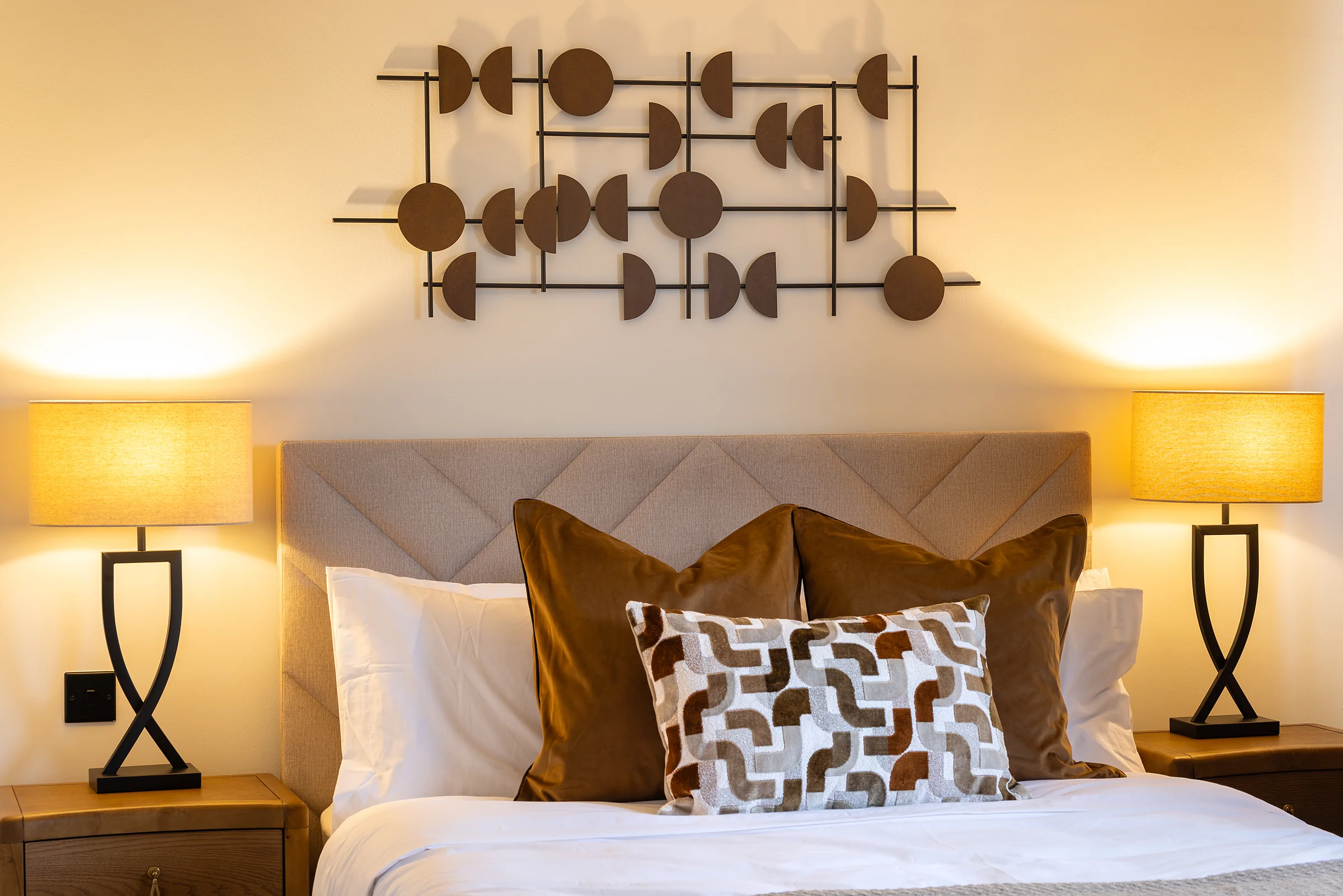 Bedroom styling detail at the St Andrews property