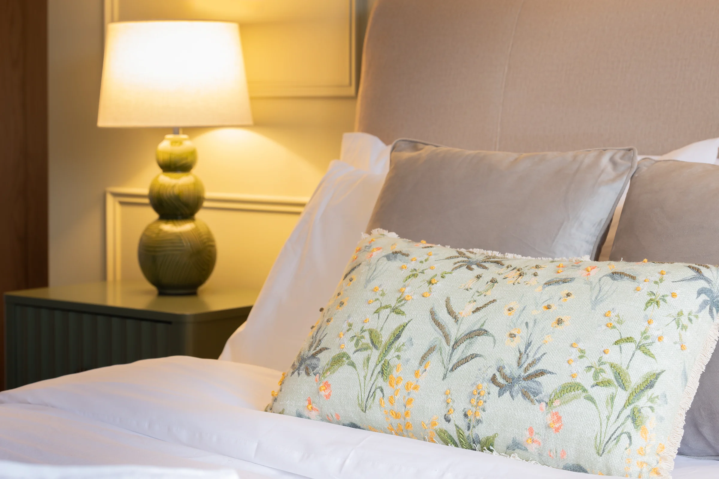 Bedroom styling detail at the St Andrews property