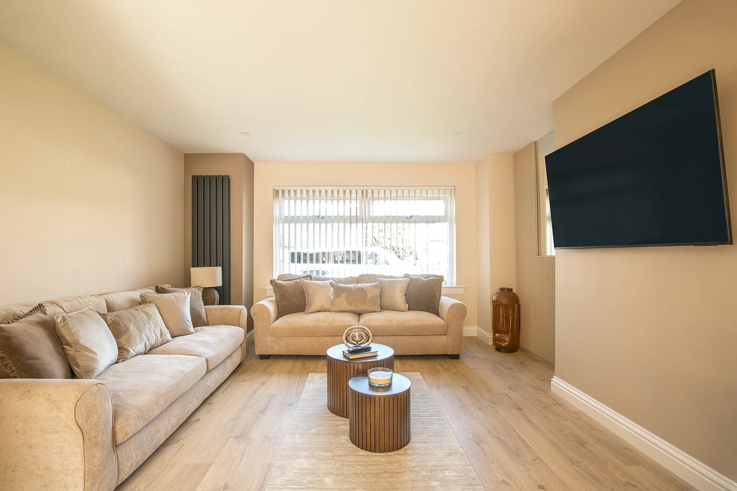 Living room seating area at the St Andrews property