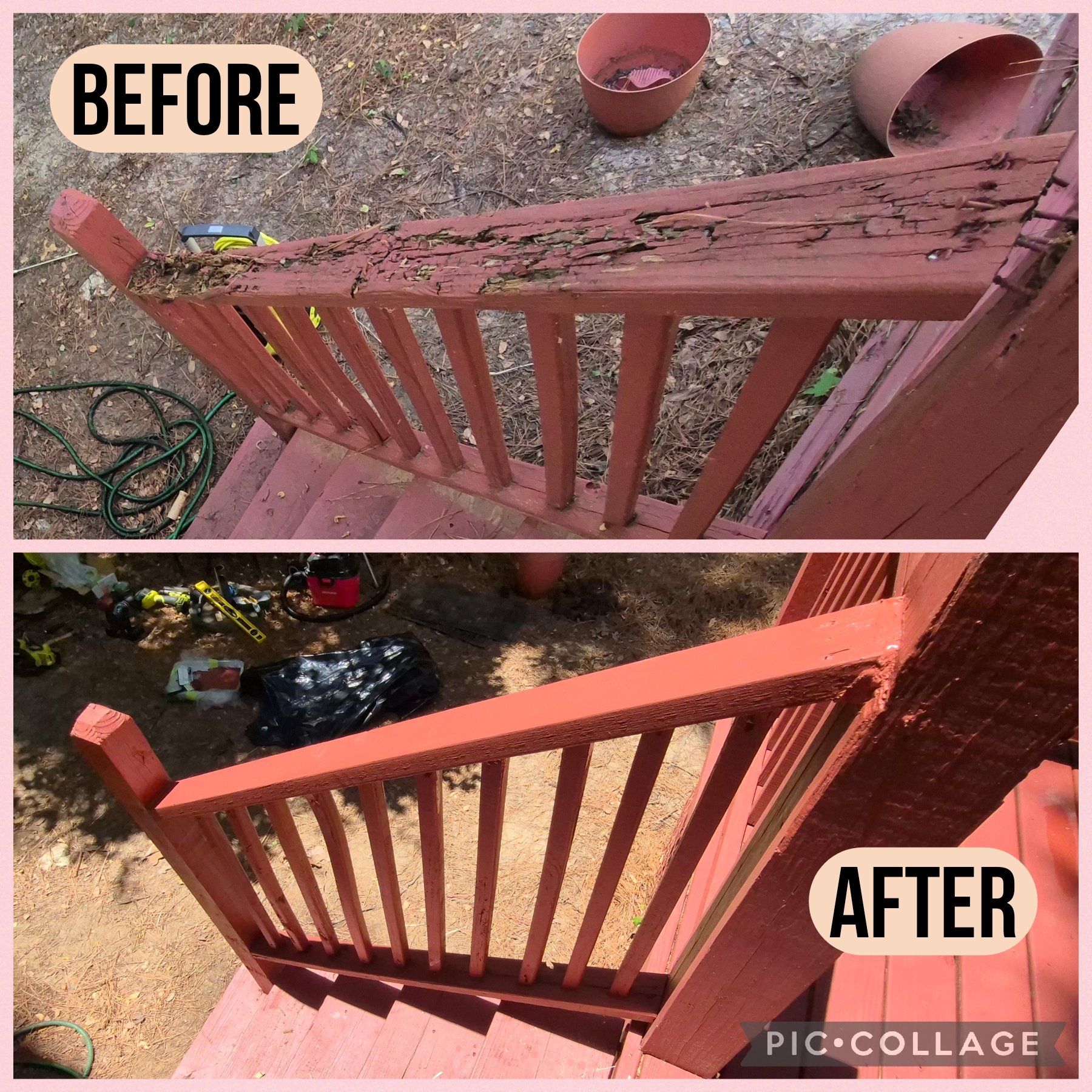 Stair repair — Raleigh