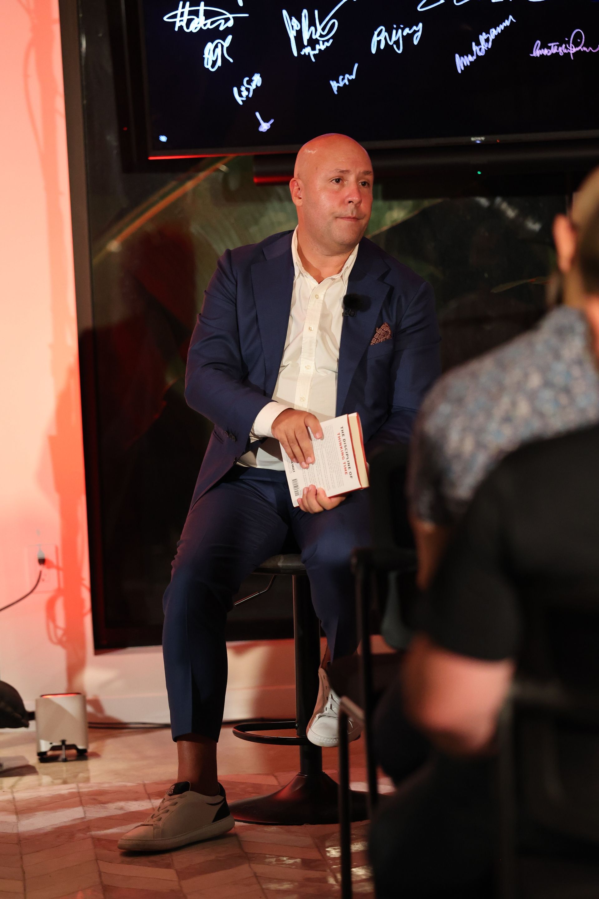 Edward Collins sharing nuggets of wisdom