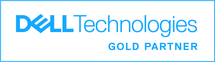 Logo de Dell Technologies con la leyenda Socio Oro.