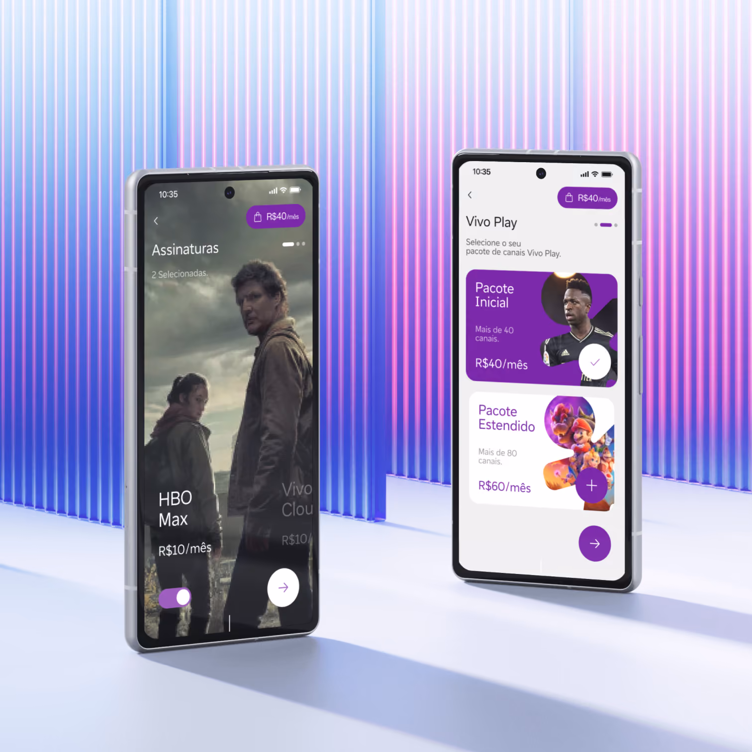 Mockup of a mobile App I worked on for Vivo
