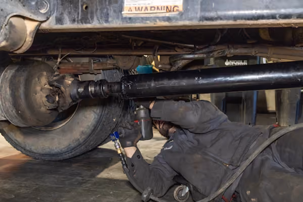 Mechanic providing truck driveline repair in Alvin, TX