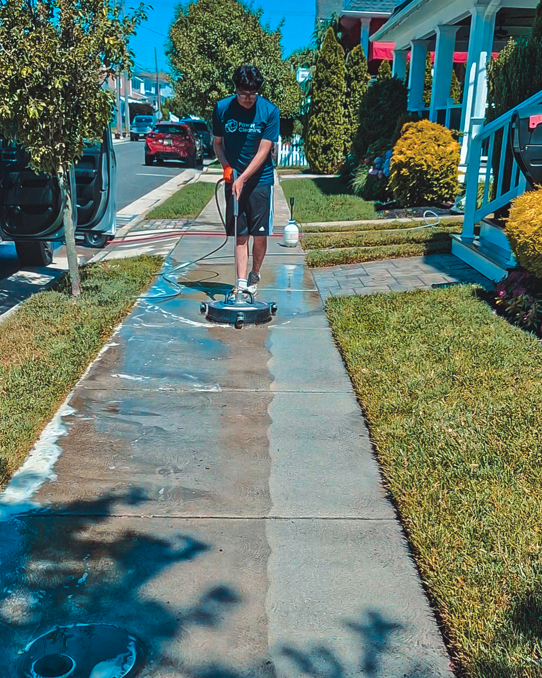 image of cleaning team in action