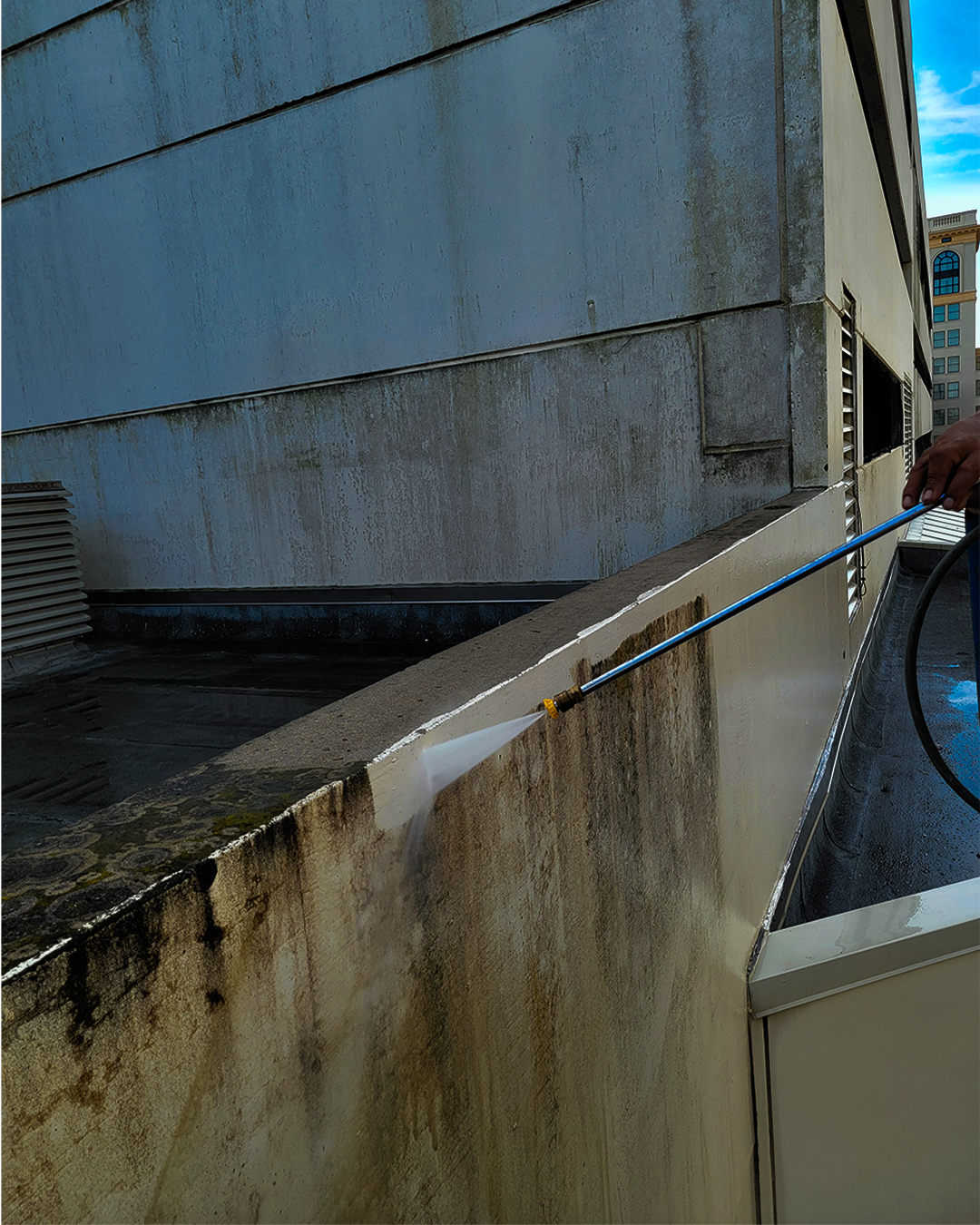 image of cleaning team in action