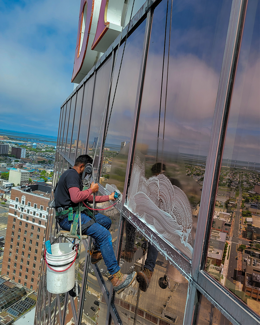 image of cleaning team in action