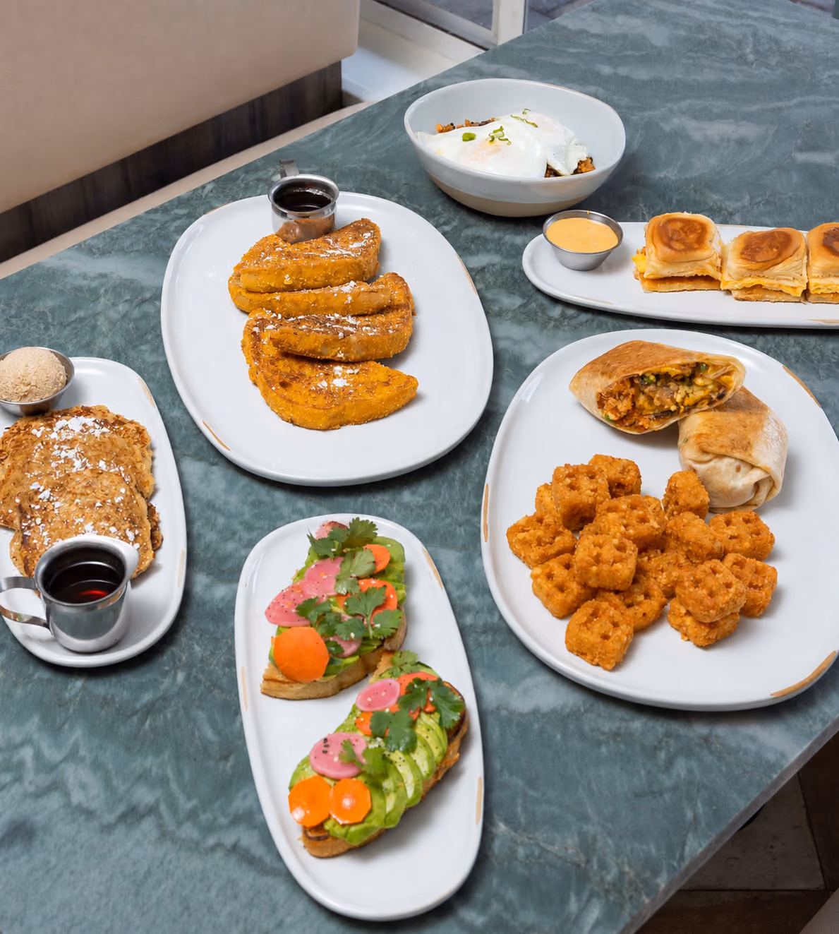 Tablescape of brunch