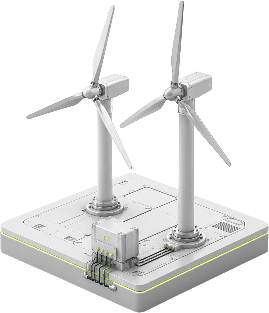 Isometric wind turbines