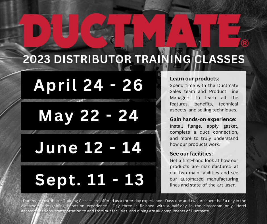 2023 Distributor Training Dates
