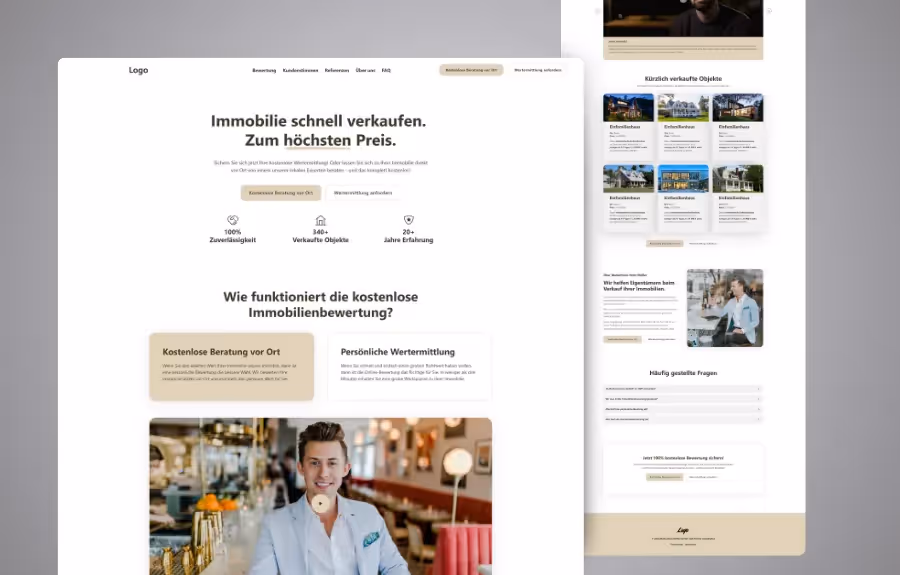 Screenshot der von Lars Thielen gestalteten Webseite f&uuml;r den Marketing-Anbieter MaklerMagnet f&uuml;r Immobilienmakler
