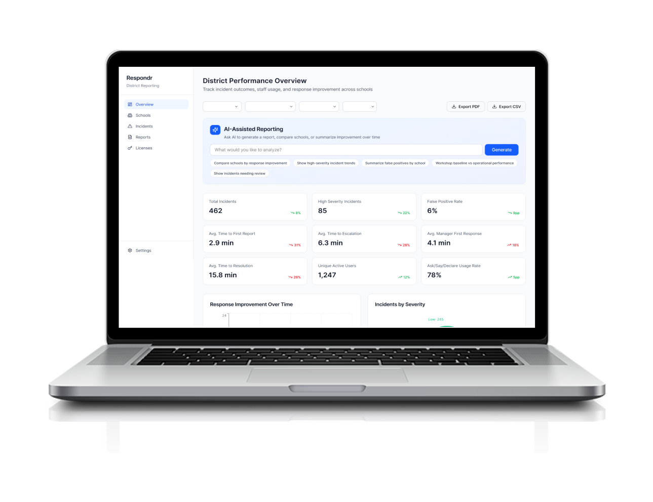 Respondr HQ interface.