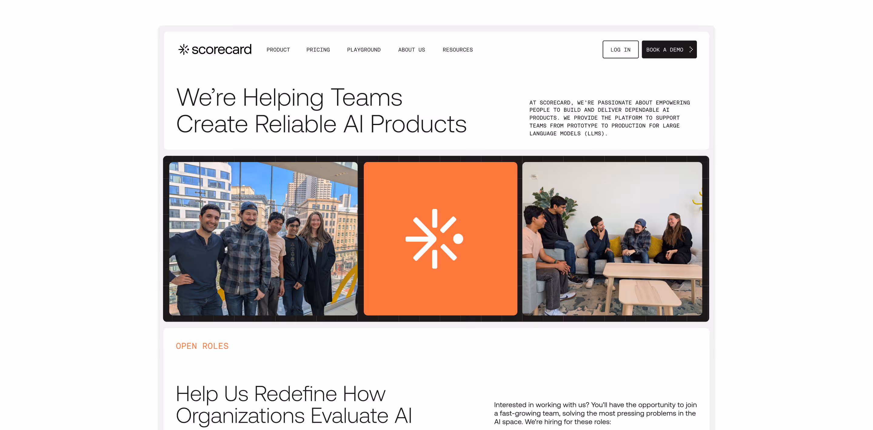 Website mocked up on a device