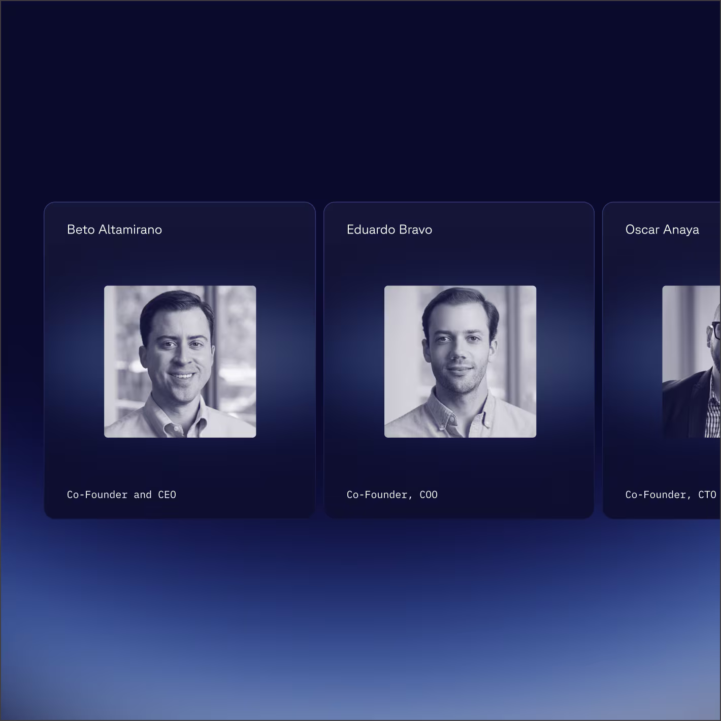 Website mocked up on a device