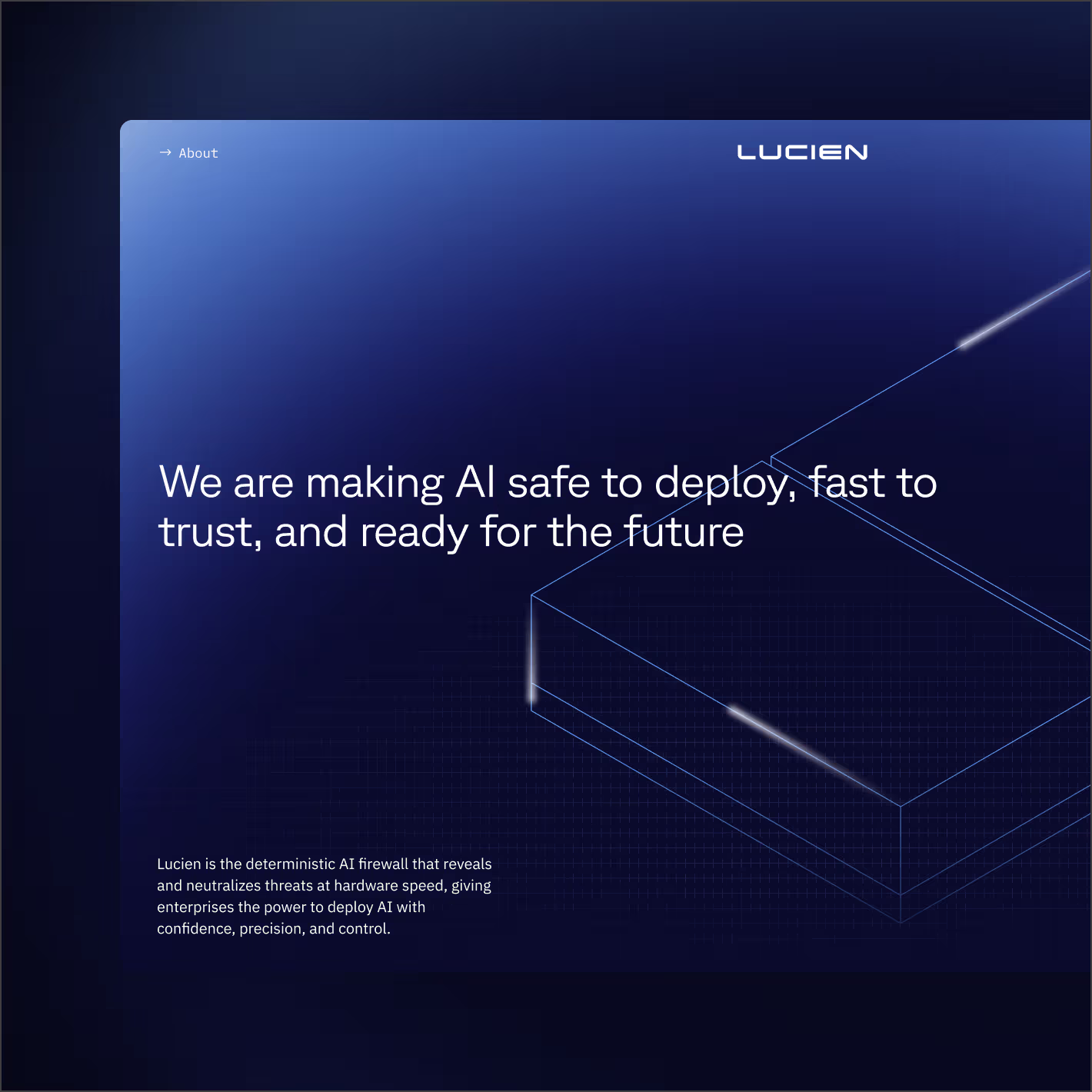 Website mocked up on a device