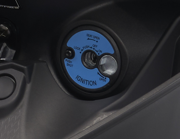Y15ZR aerodynamic front visor feature