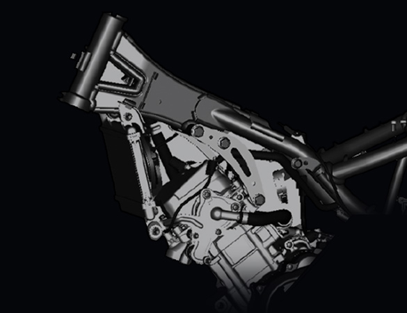 Y15ZR aerodynamic front visor feature