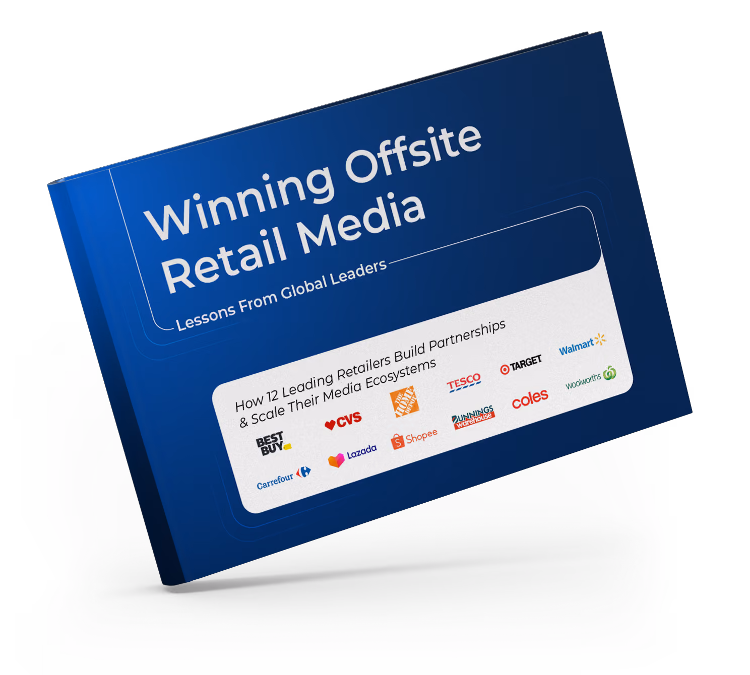 "Winning Offsite Retail Media" ebook cover on a red background