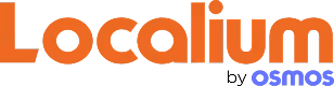"Localium" logo in bold orange text