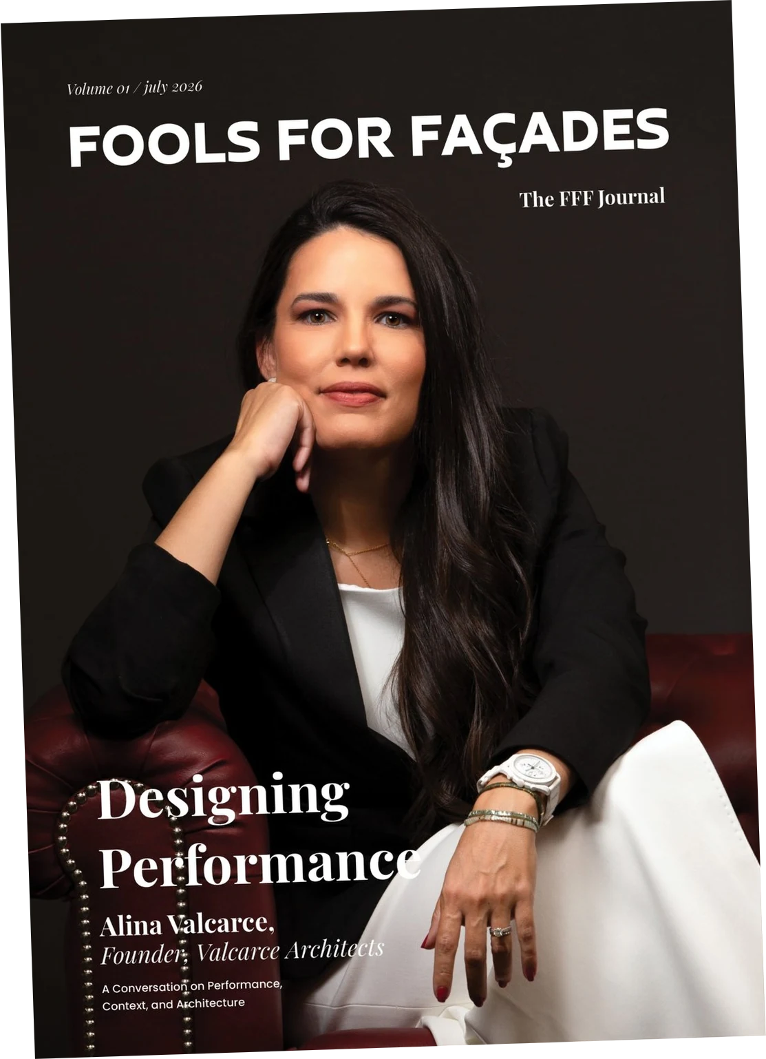 The FFF Journal Issue No. 01 cover: Alina Valcarce, Designing Performance