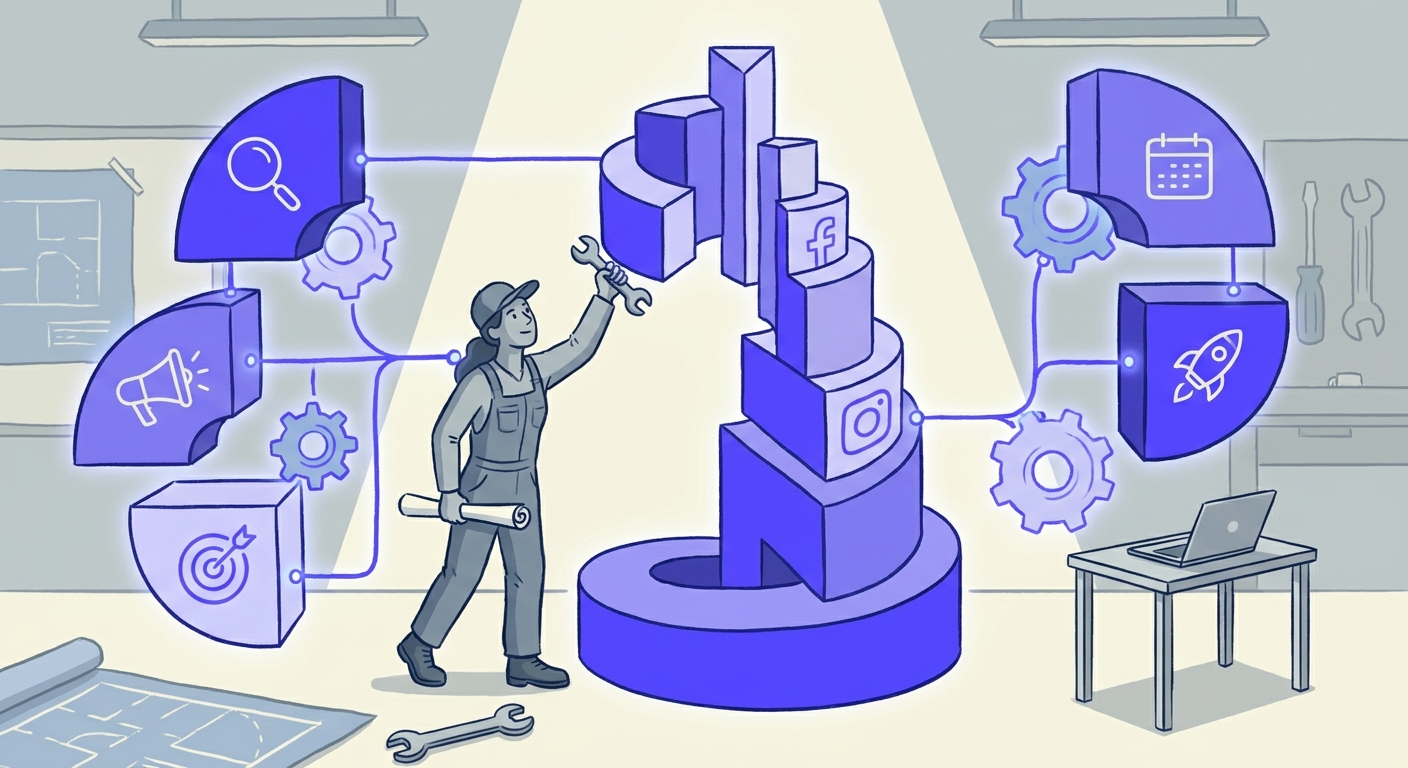 Illustration for Marketing für Startups ohne Marketingabteilung: So baust du es in 6 Schritten auf