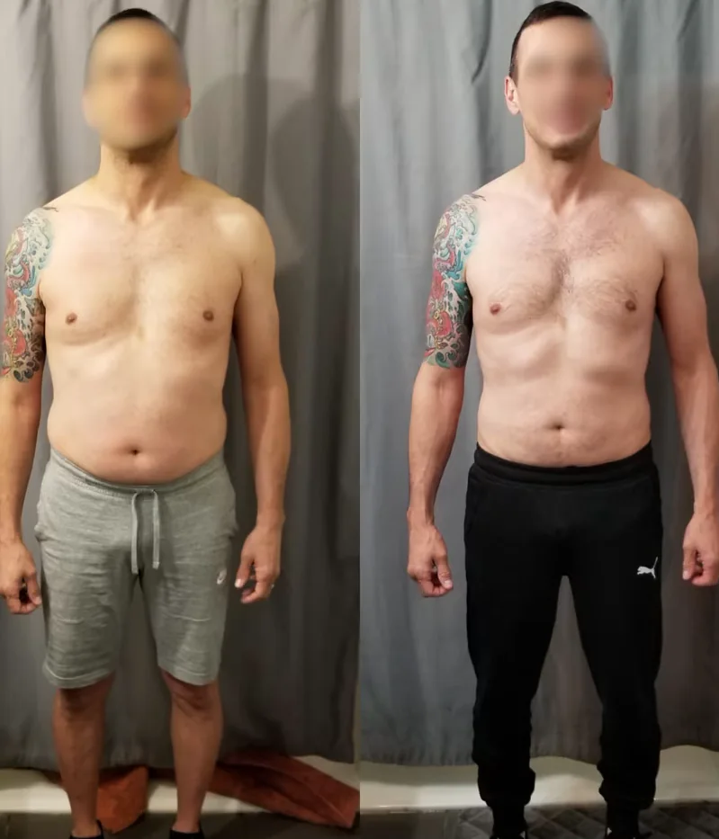 Bobby T. before and after photos at Kraken