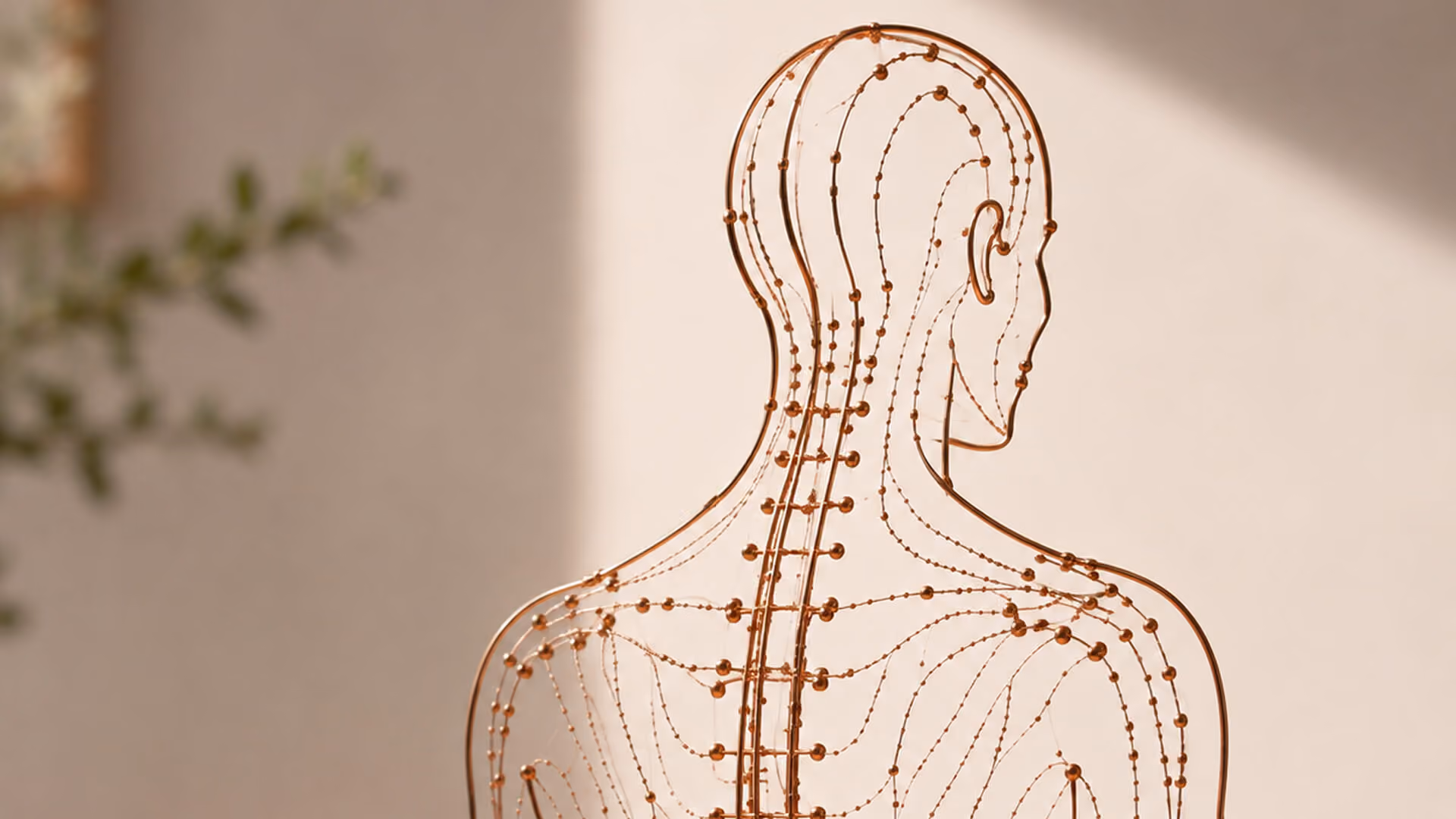 Médecin manipulant une aiguille d’acupuncture au-dessus d’un patient allongé.
