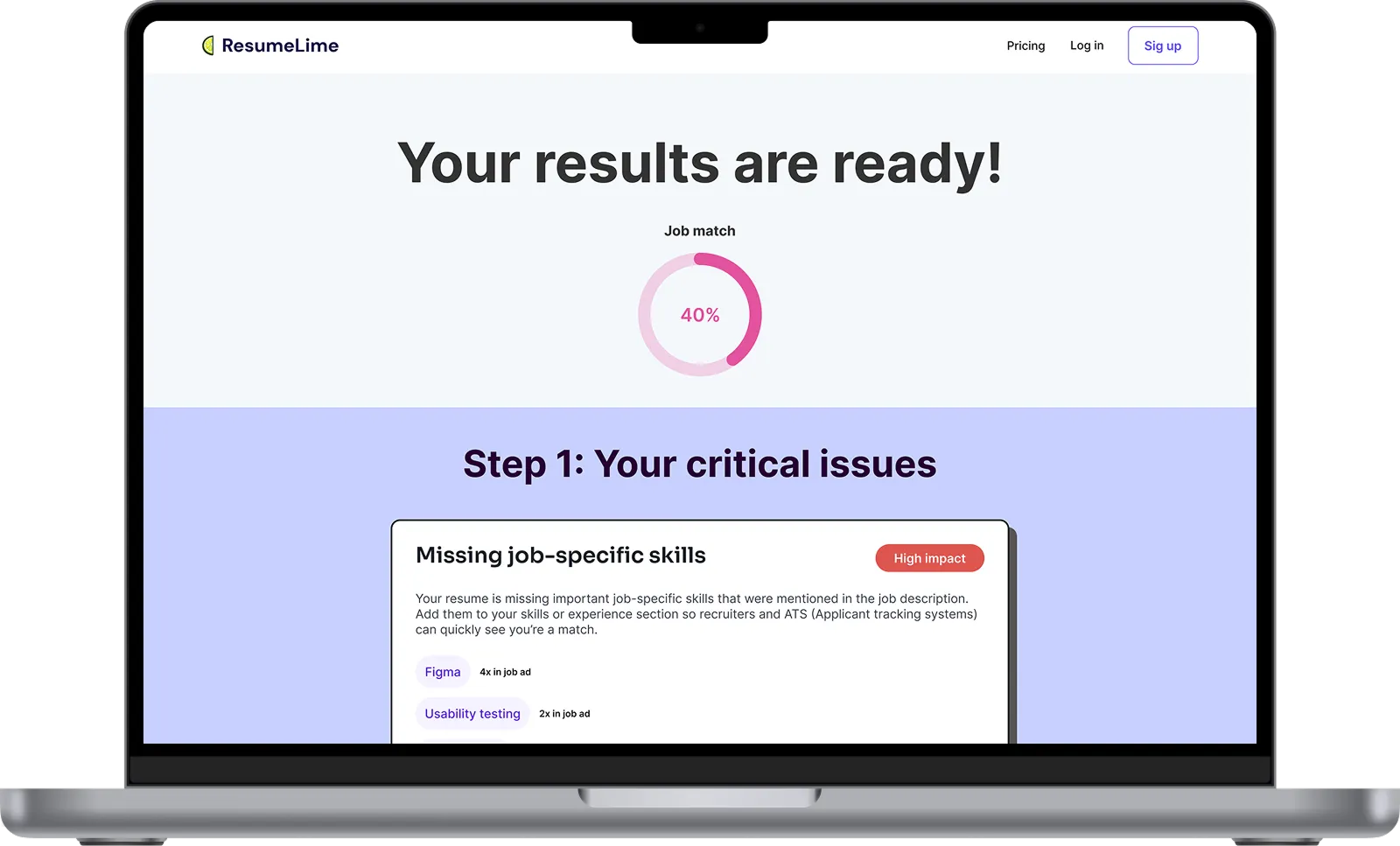 Resumelime-result