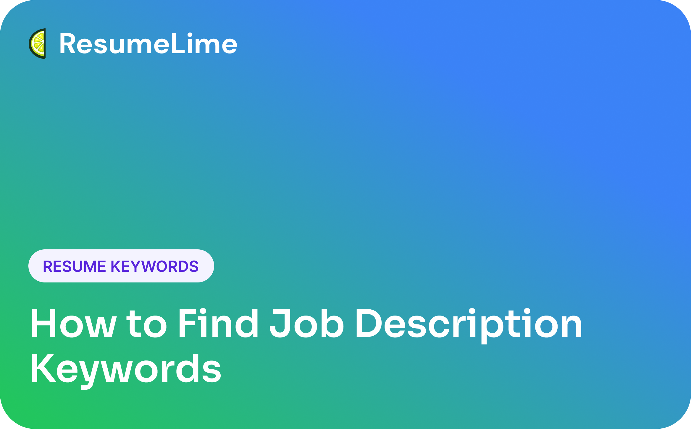 How to Find Job Description Keywords for Your Resume