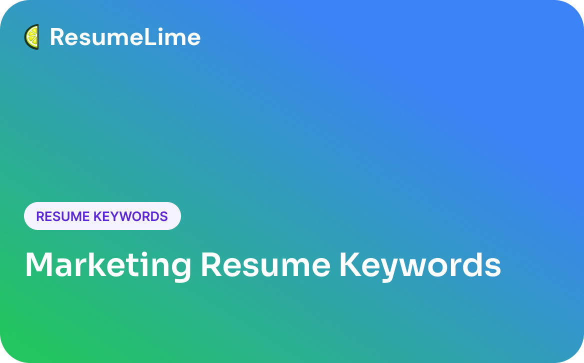 High-Impact Marketing Resume Keywords and How to Use Them