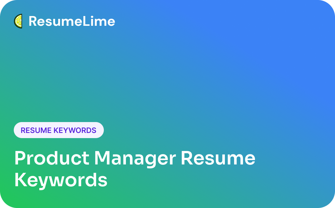 Product Manager Resume Keywords: What to Use