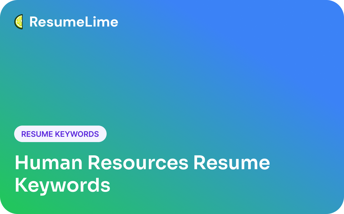 Human Resources Resume Keywords: A Practical Guide