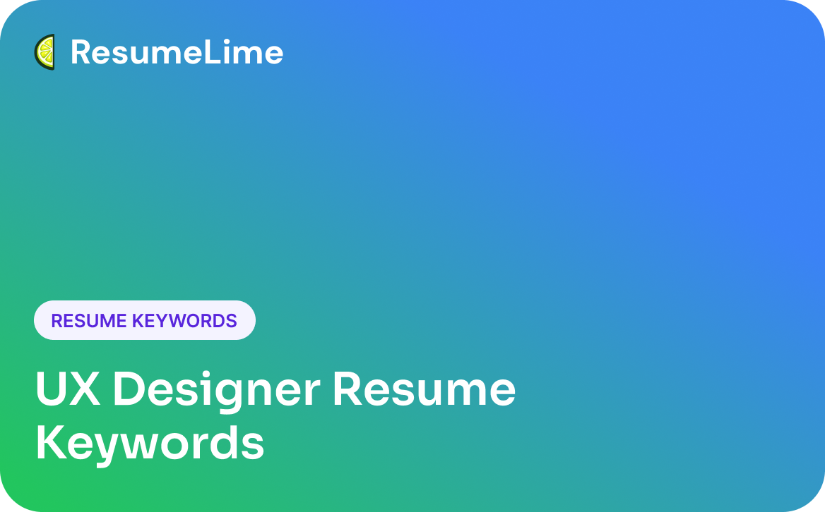 UX Designer Resume Keywords: What to Include
