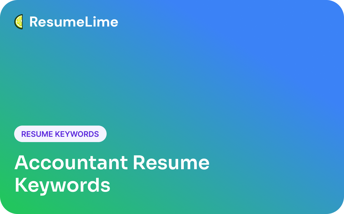 Accountant Resume Keywords