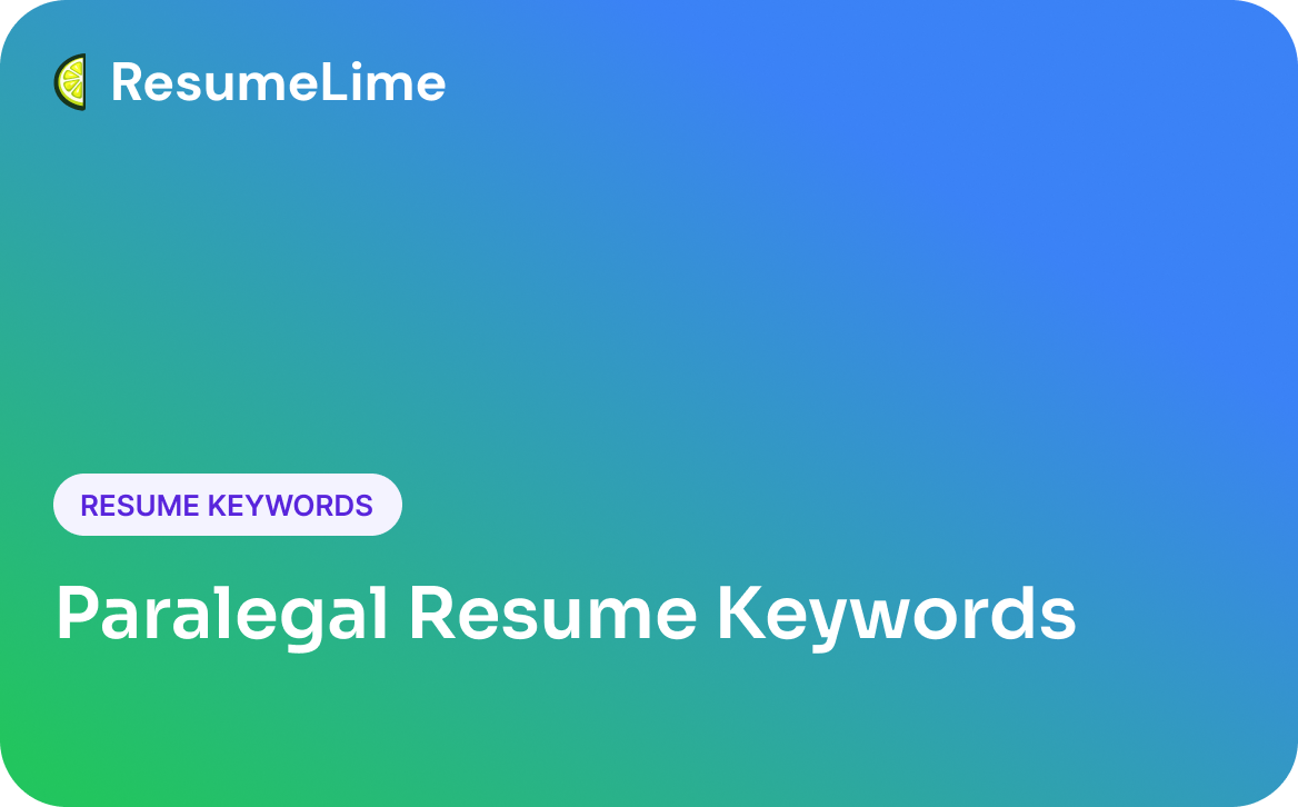 Paralegal Resume Keywords