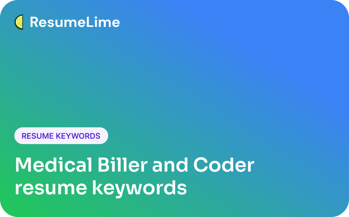 Medical Biller and Coder Resume Keywords