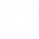 Wit Instagram-pictogram op zwarte achtergrond.