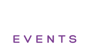 BKAAT logo met het woord EVENTS eronder in paarse letters.