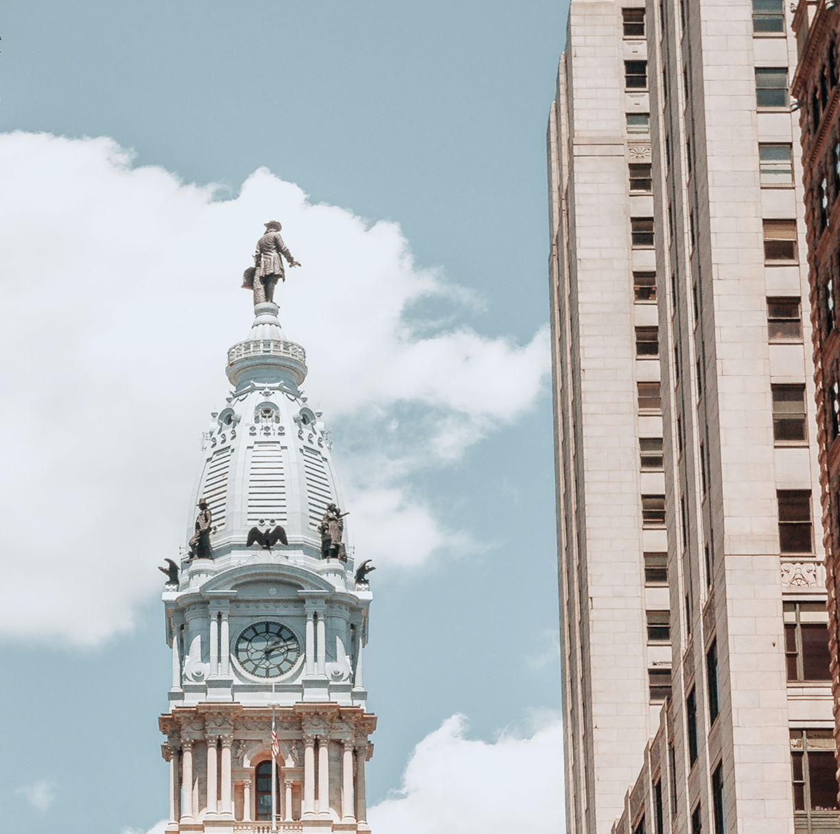 Philadelphia city hall tower