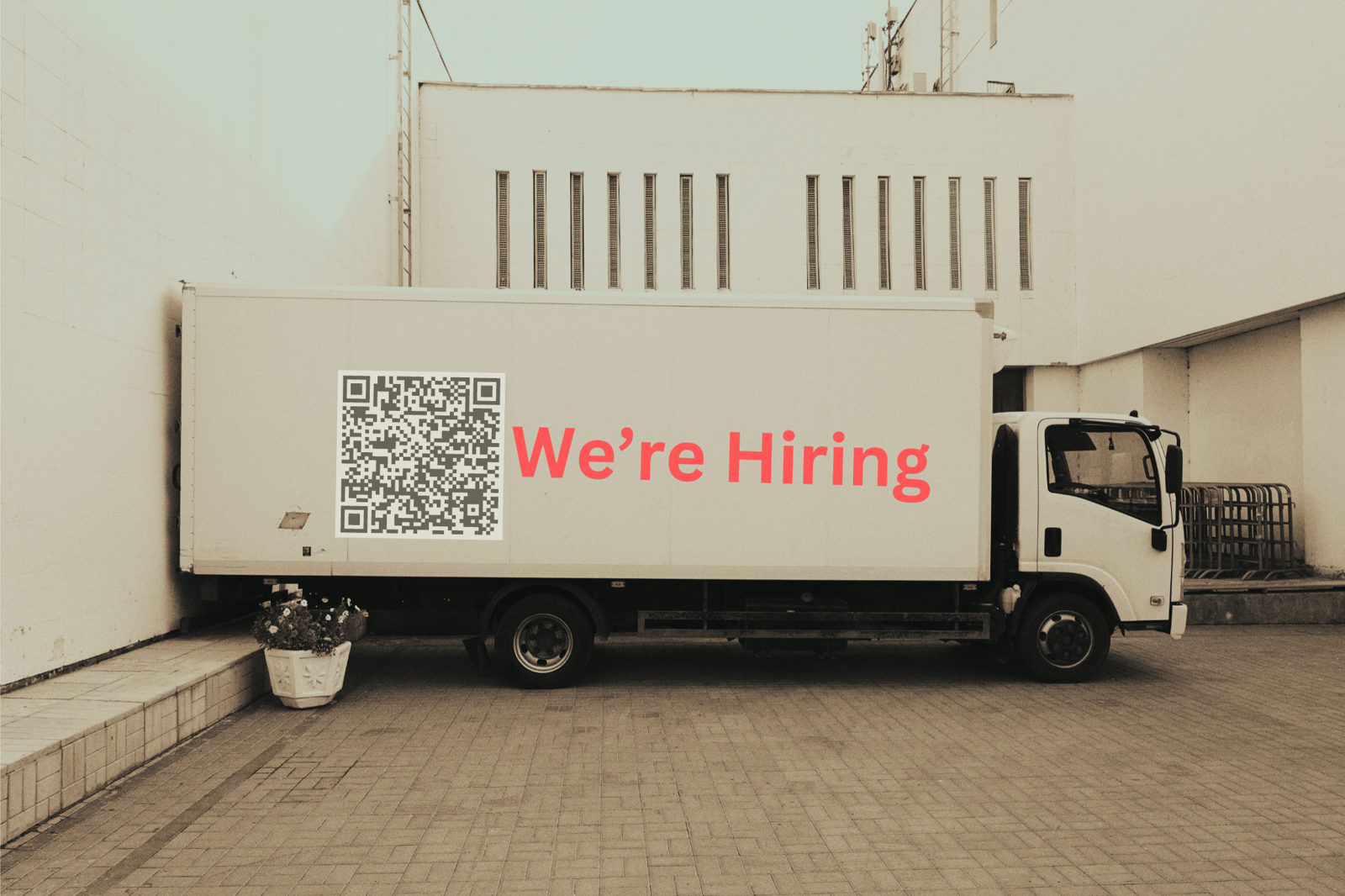 LKW als Werbefläche für Recruiting