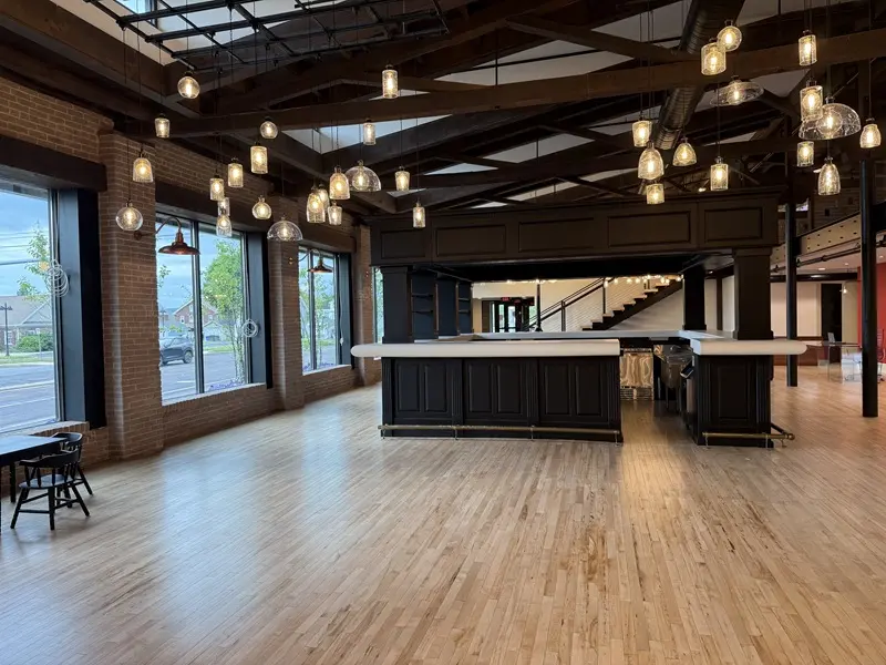 The restored main hall at Coopersburg Exchange, an 1890s landmark