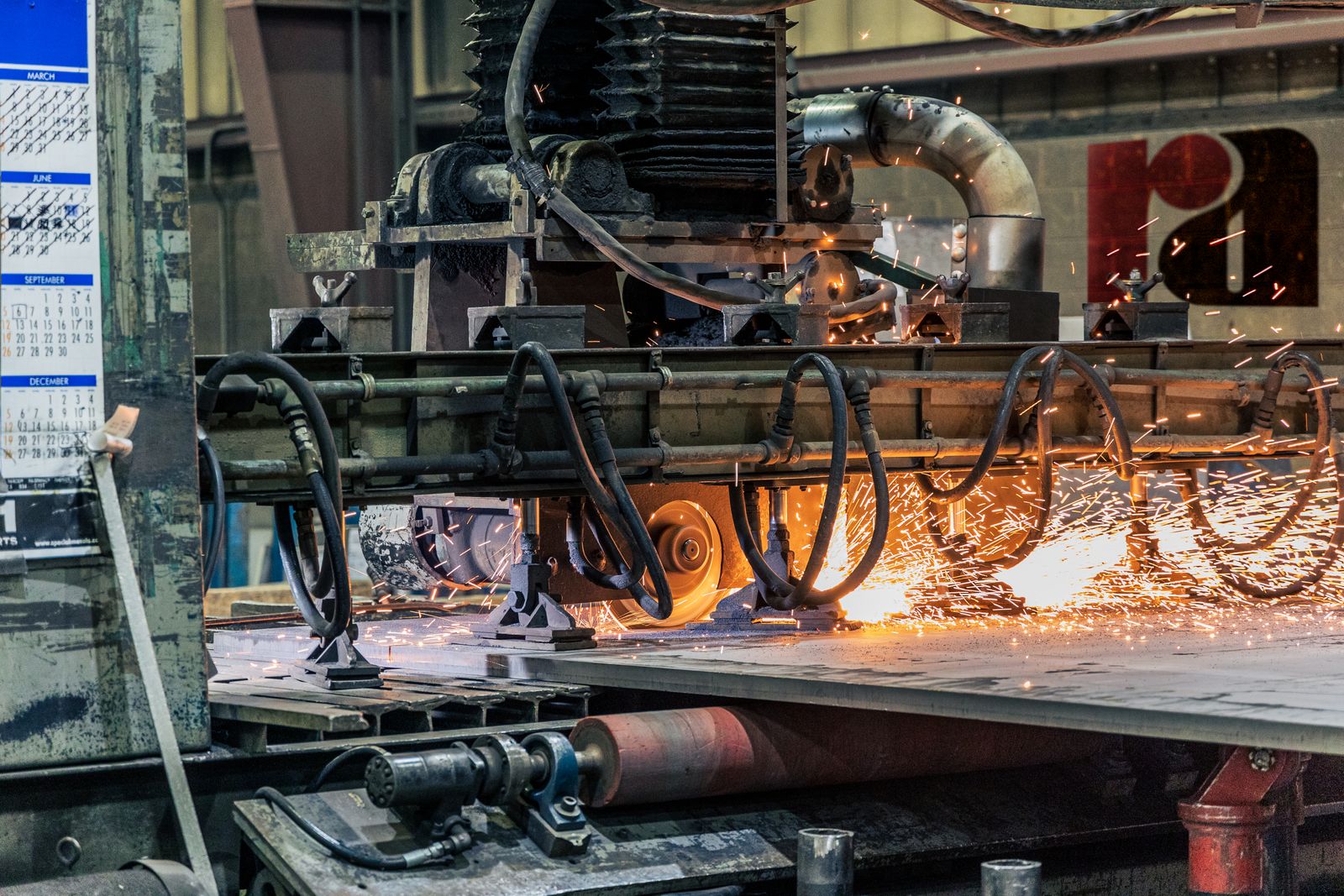 Industrial machinery in factory